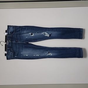 Guess Power Skinny Low Distress Pants size 31